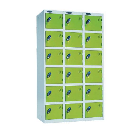 Industrial Lockers with eighteen tier